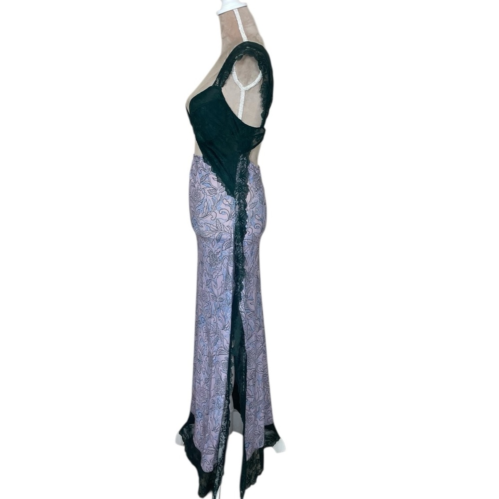 NWT Intimately Free People Suddenly Fine Floral Print Cutout Lace Trim Nightgown - Picture 7 of 16